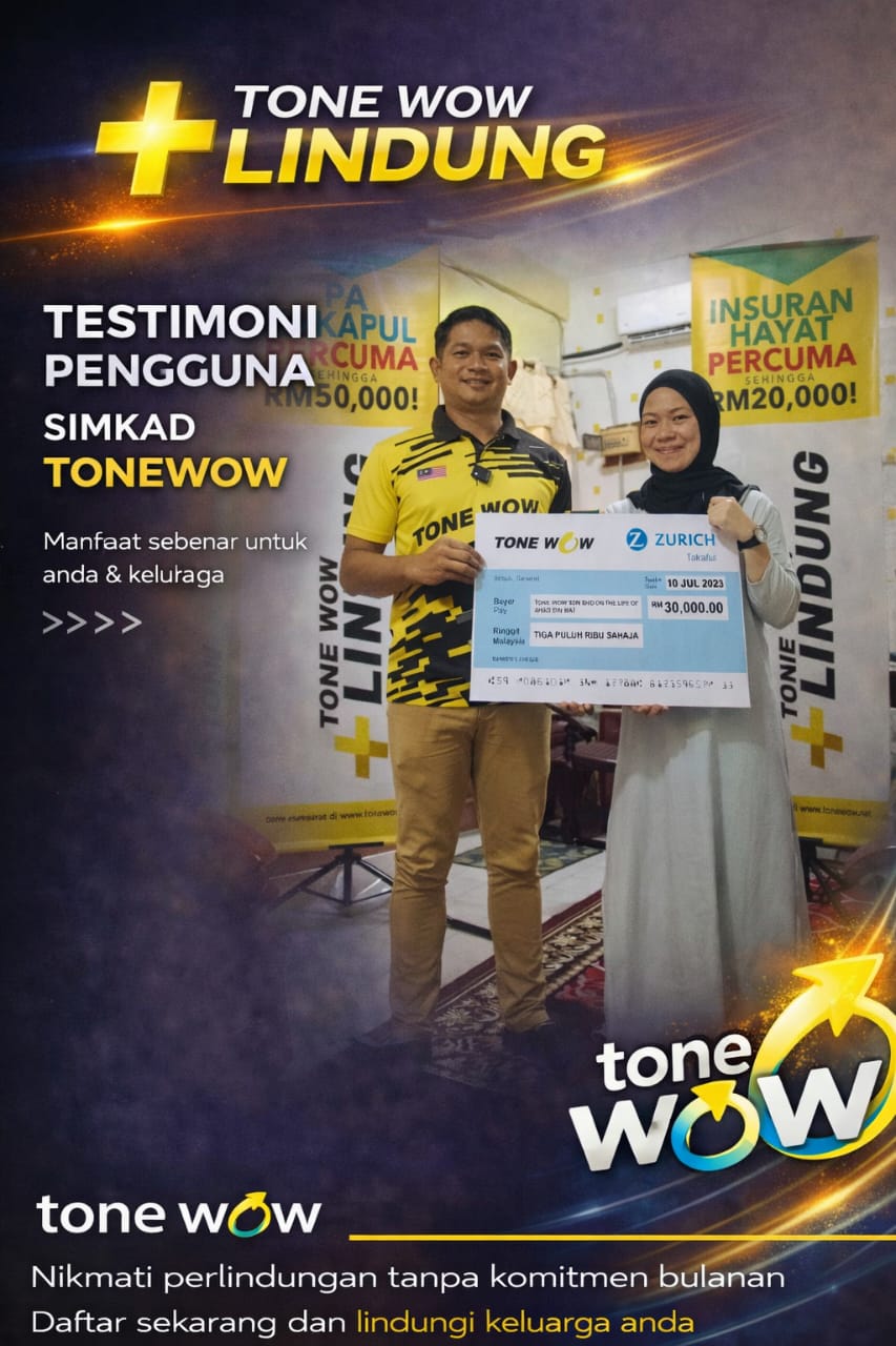 Testimoni Takaful pengguna tone wow 4