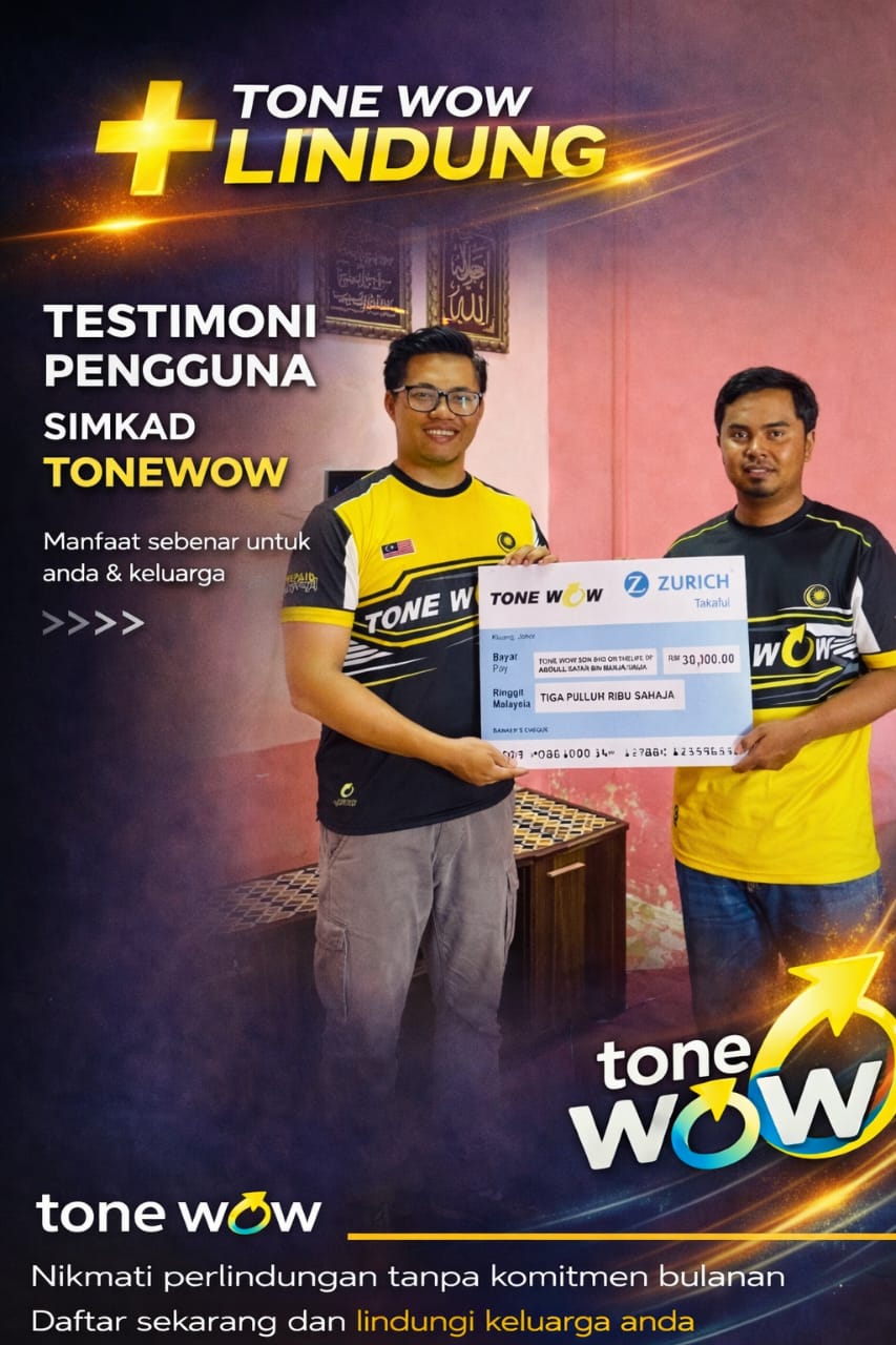 Testimoni Takaful pengguna tone wow 5