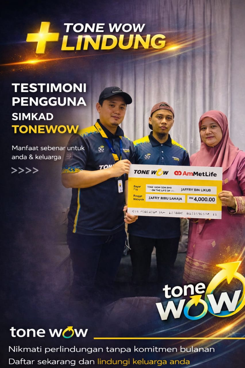 Testimoni Takaful pengguna tone wow 8
