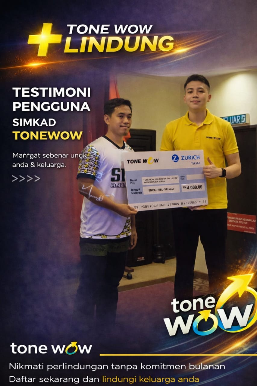 Testimoni Takaful pengguna tone wow 9