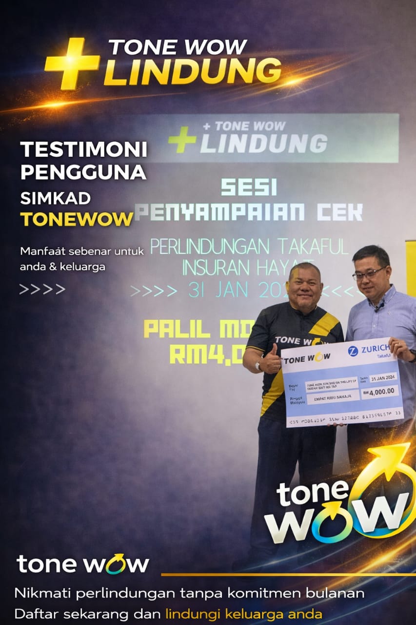 Testimoni Takaful pengguna tone wow 13