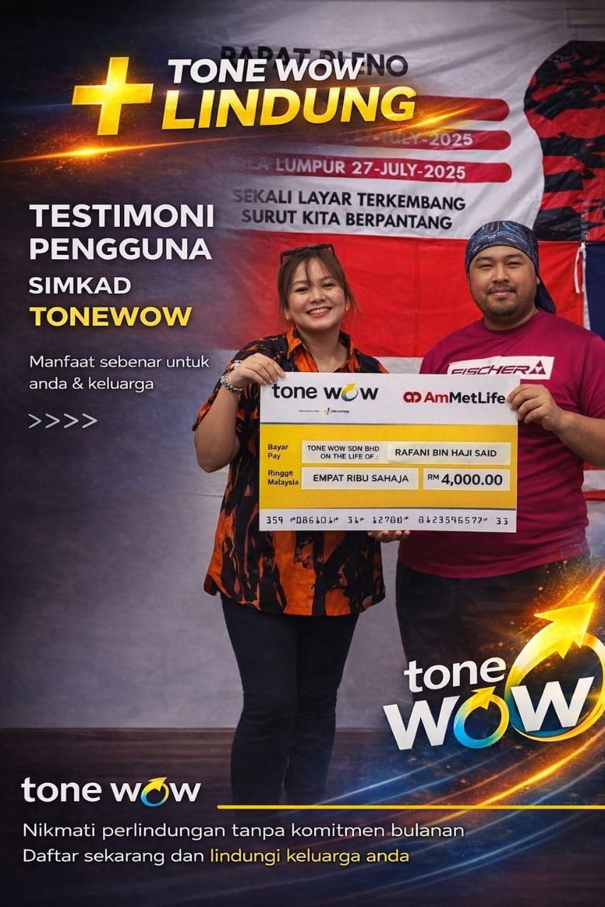 Testimoni Takaful pengguna tone wow 14