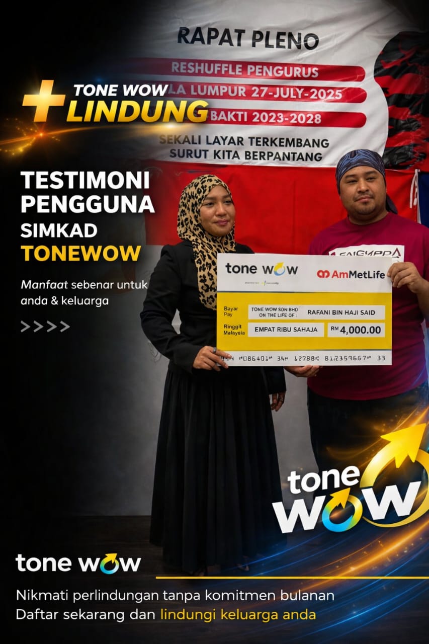 Testimoni Takaful pengguna tone wow 15